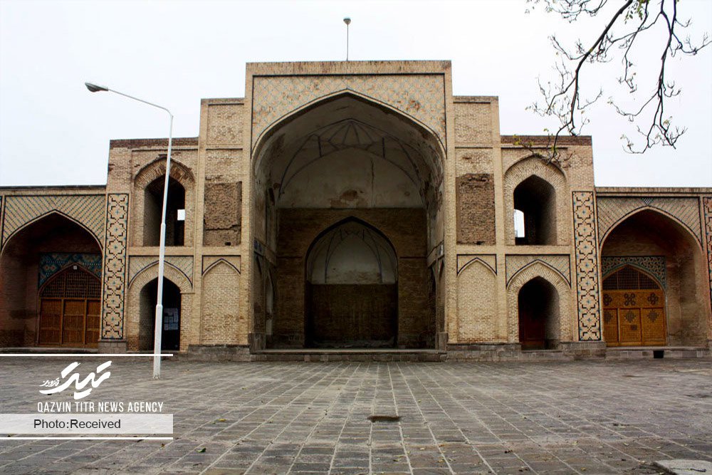 بام مسجد جامع عتیق قزوین بازسازی شد