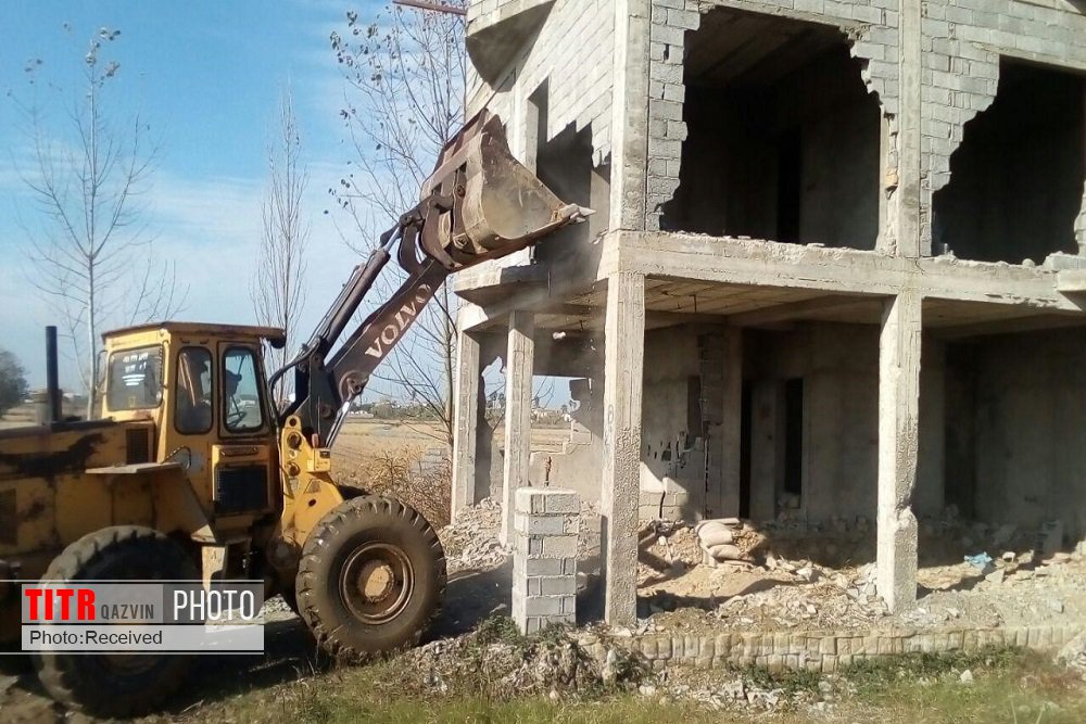 تخریب 36 مورد ساخت و ساز غیر مجاز در قزوین 