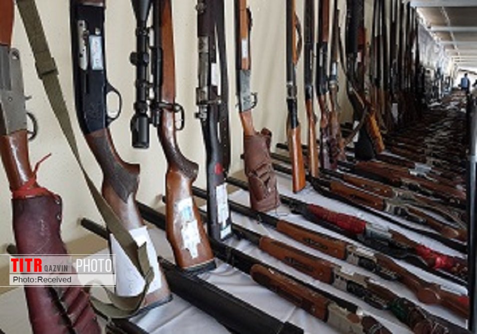 چند اسلحه شکاری در قزوین مصادره شد