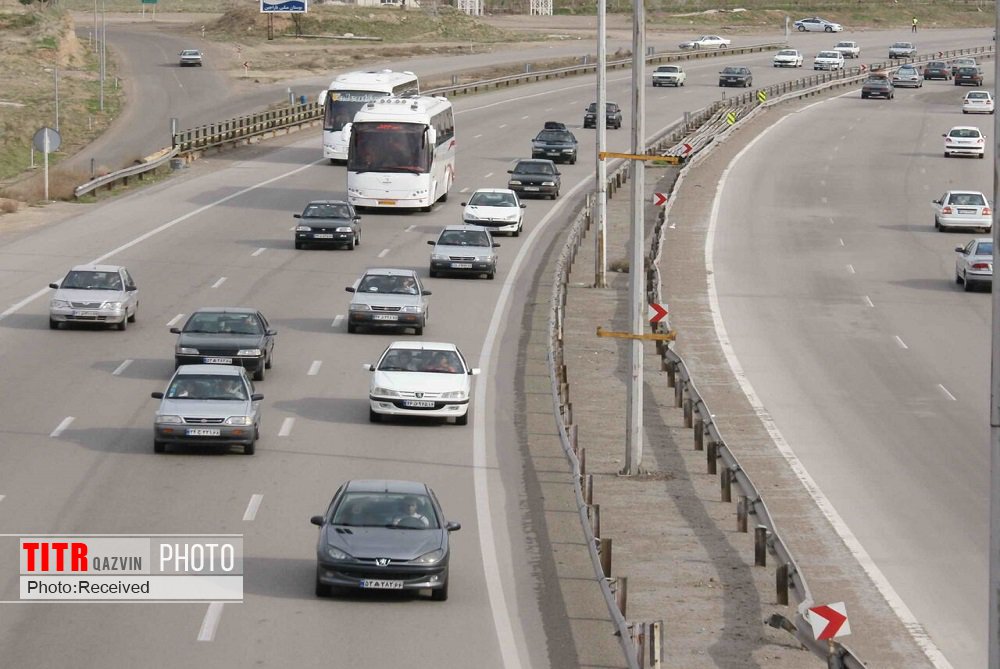 تردد خودروها در قزوین نسبت به سال گذشته 13 درصد افزایش داشت