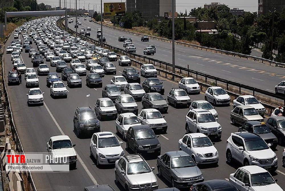 ترافیک سنگین در آزادراه‌های استان قزوین
