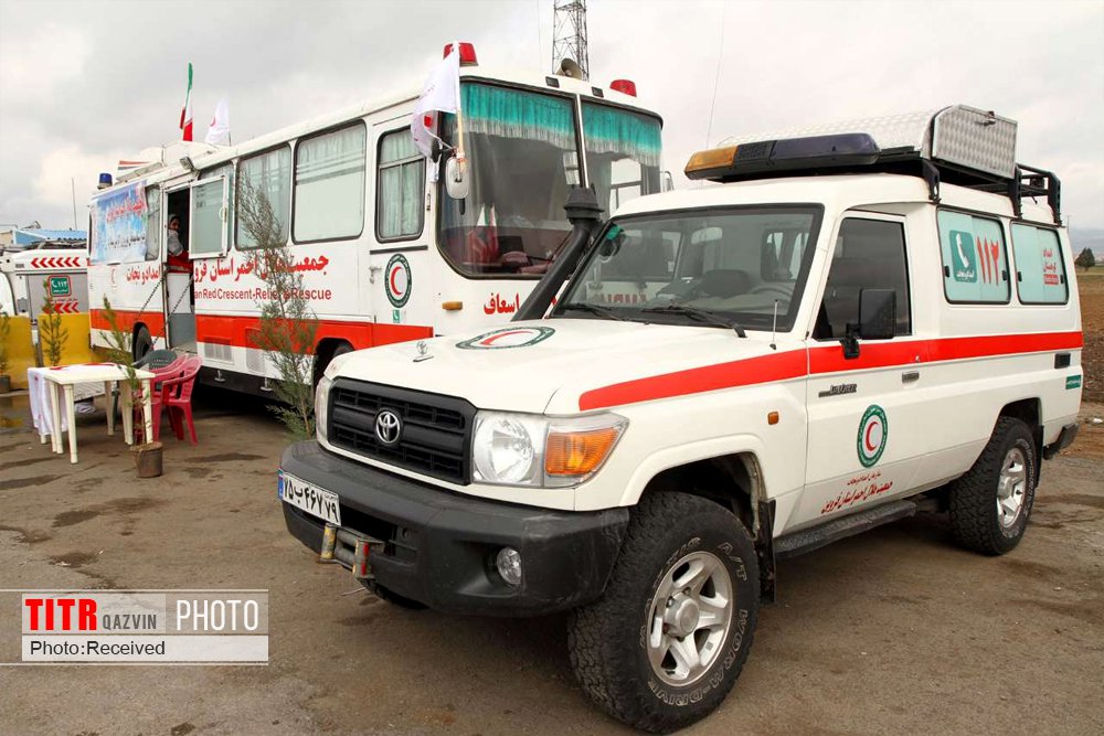 19 مصدوم در حوادث جاده‌ای توسط هلال احمر قزوین امدادرسانی شد
