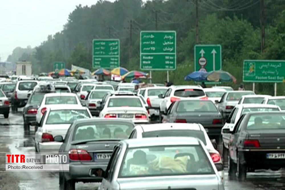 بعدازظهر امروز بارش باران و ترافیک سنگین در  انتظار راه‌های قزوین است/ برخورد جدی با رانندگان پرخطر