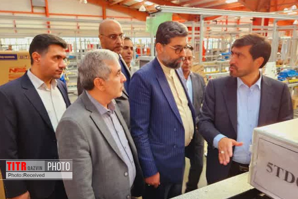 بازدید مدیرعامل شهرک‌های صنعتی ایران از واحد صنعتی شهرک کاسپین
