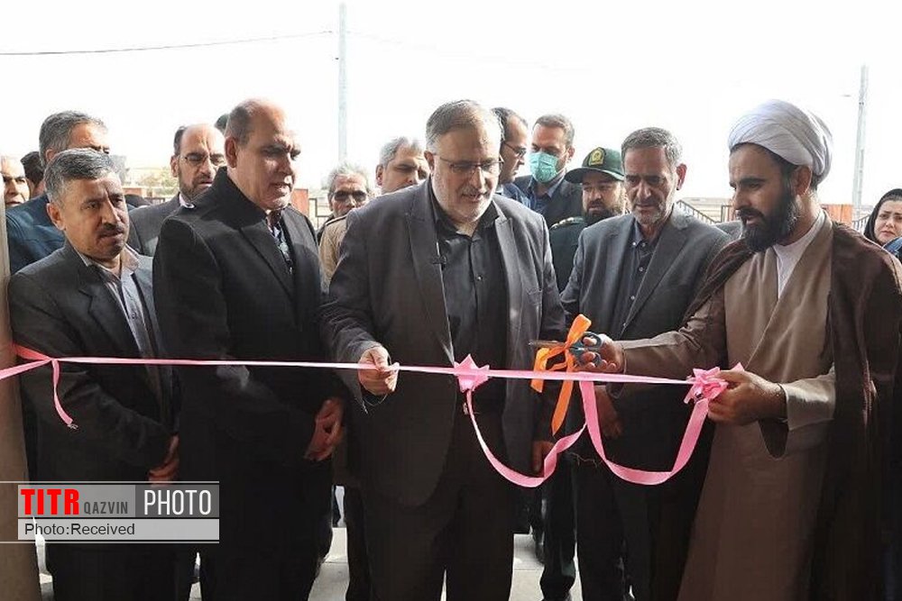 2 طرح بهداشتی و راه در شهرستان بوئین‌ زهرا افتتاح شد