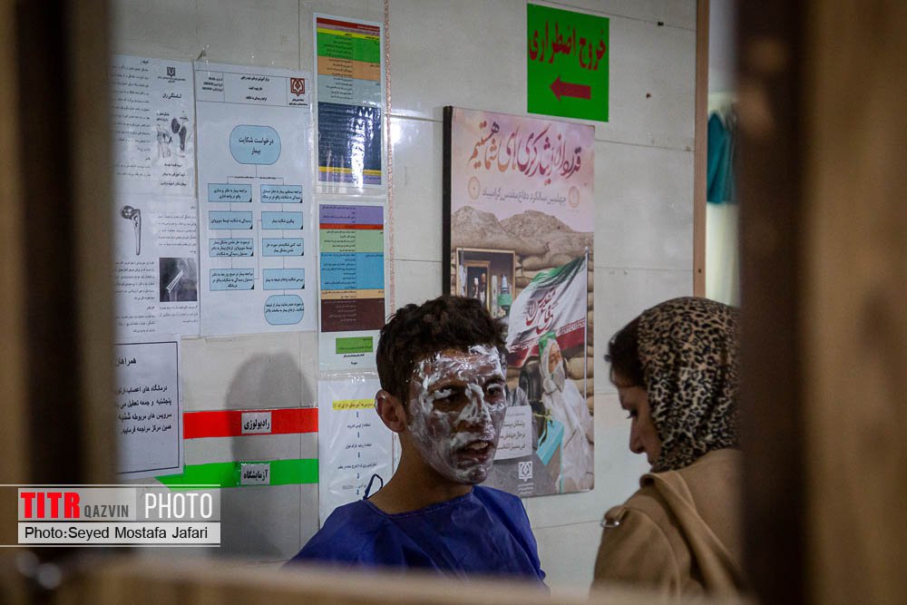 مصدومین آخرین چهارشنبه سال در بیمارستان شهید رجایی قزوین