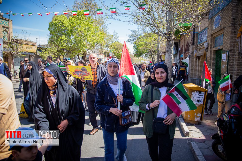 در حمایت از وعده صادق مردم قزوین امروز راهپیمایی می‌کنند