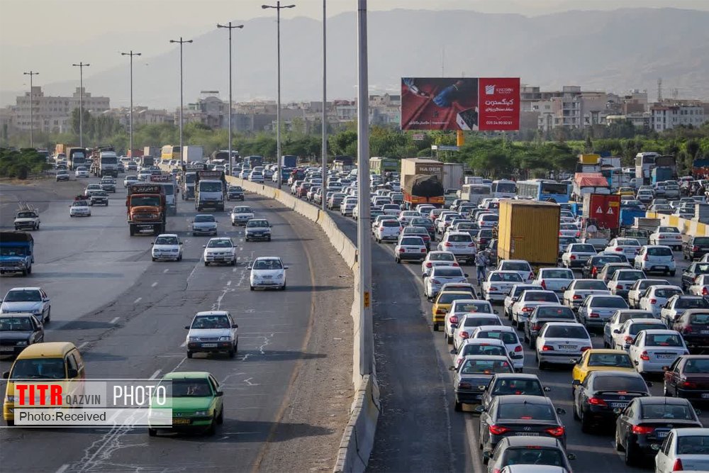 ترافیک سنگین در آزادراه‌های البرز