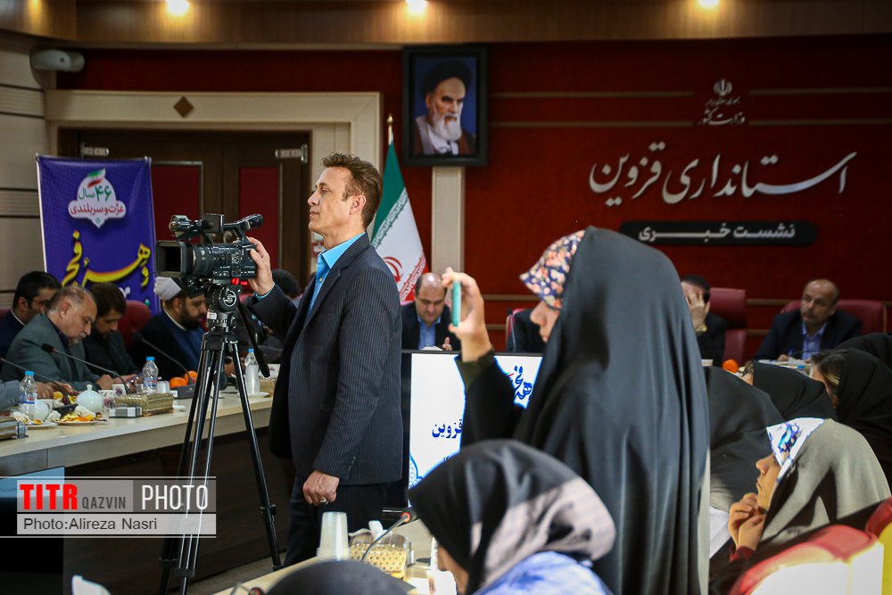 اولین نشست خبری استاندار دولت وفاق ملی در قزوین با اصحاب رسانه